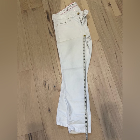Kate Spade Perry Street Jeans Size 28 Play Hooky Slim Straight Leg White Denim - Picture 11 of 11